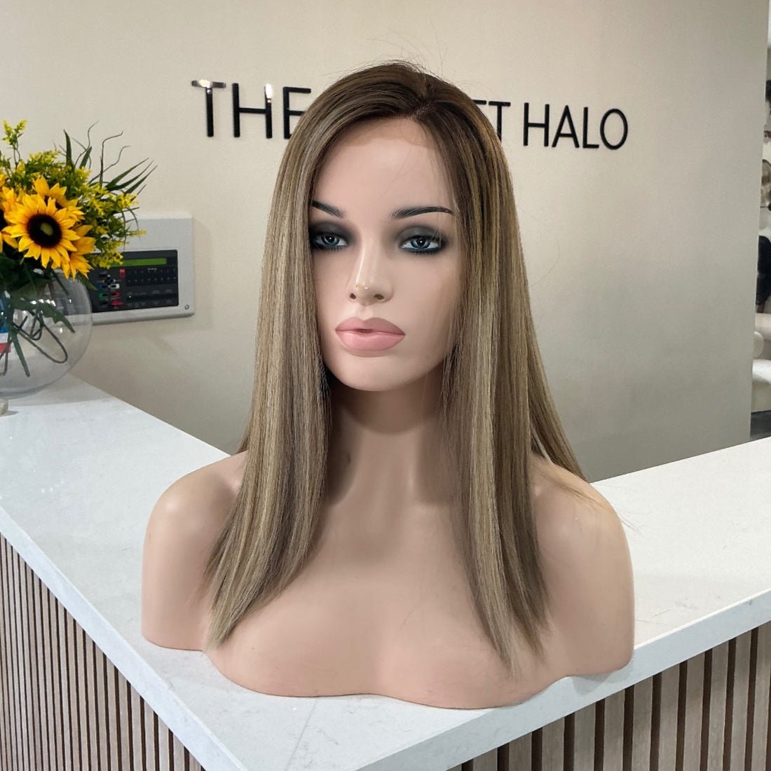Brombre balayage | size standard | human hair | lace front | 14-16 inch